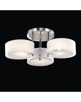 SL483.502.03 Люстра потолочная Хром/Белый E27 3*60W FORESTA-foto2