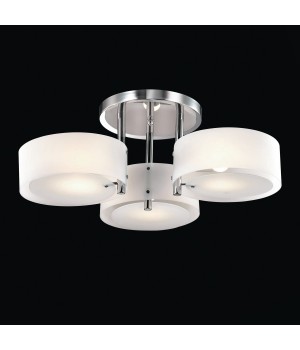 SL483.502.03 Люстра потолочная Хром/Белый E27 3*60W FORESTA-foto2