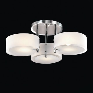 SL483.502.03 Люстра потолочная Хром/Белый E27 3*60W FORESTA-foto2