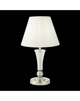 SLE105504-01 Прикроватная лампа Никель/Белый E14 1*40W REIMO-foto3