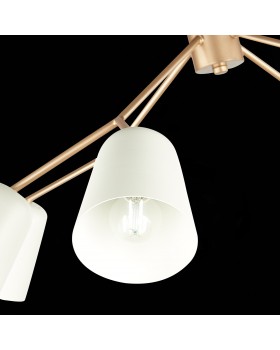 SLE155902-08 Люстра потолочная Золотистый/Белый E14 8*40W MARIO-foto8