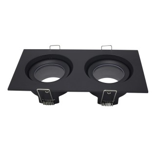 ST255.428.02 Св-к встр. Черный GU10 2*50W  IP65 L180xW90xH40 220V Без ламп Встраиваемые светильники-foto2