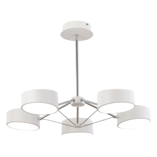 SLE6005-502-05 Светильник потолочный Белый/Белый LED 5*10W VALLE-foto3