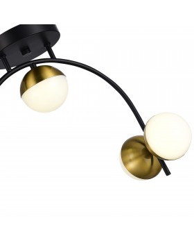 SLE6500-402-04 Люстра потолочная Черный,Золотистый/Белый LED 4*8W 4000K AARNIO-foto3