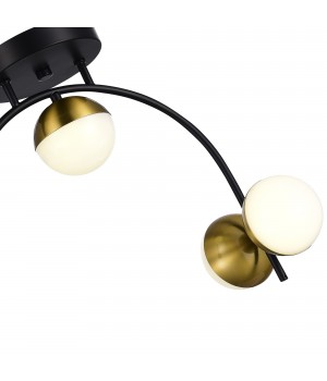 SLE6500-402-04 Люстра потолочная Черный,Золотистый/Белый LED 4*8W 4000K AARNIO-foto3