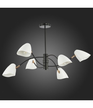 SLE103602-06 Люстра потолочная Черный, Золотой/Белый E14 6*40W SATTA-foto5