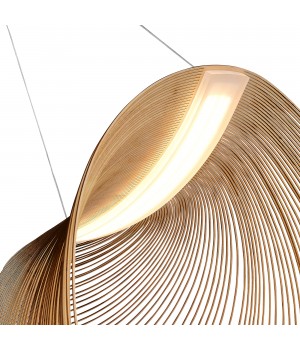 SL6900.503.32 Светильник подвесной ST-Luce Белый/Древесный LED 1*32W 4000K FOSSIL-foto3