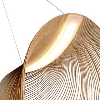 SL6900.503.32 Светильник подвесной ST-Luce Белый/Древесный LED 1*32W 4000K FOSSIL-foto3