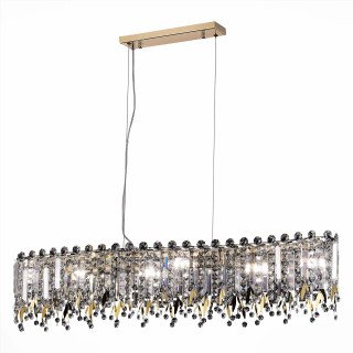 SL1655.213.06 Люстра подвесная ST-Luce Золотистый/Прозрачный E14 6*40W DESIO-foto3