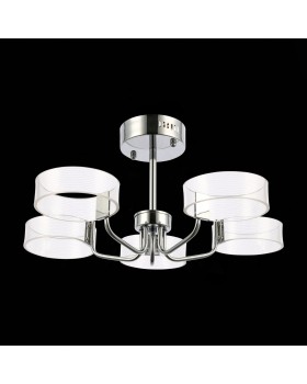 SLE283102-05 Люстра потолочная Хром/Белый LED 5*8W 3000K SOLLA-foto5