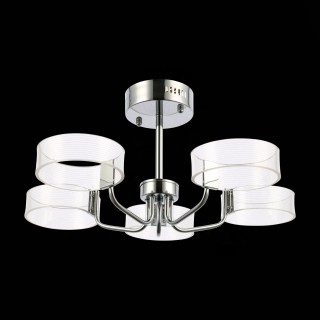 SLE283102-05 Люстра потолочная Хром/Белый LED 5*8W 3000K SOLLA-foto5