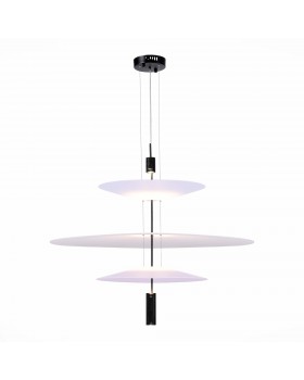 SL6101.423.01 Люстра подвесная ST-Luce Черный/Белый LED 1*15W 3000K Isola