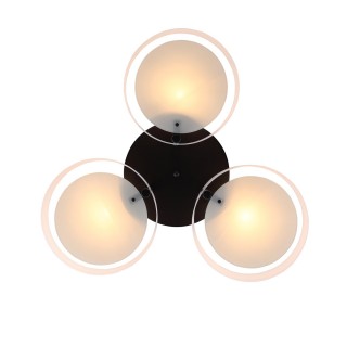 SL483.402.03 Люстра потолочная Черный/Белый E27 3*60W FORESTA-foto10