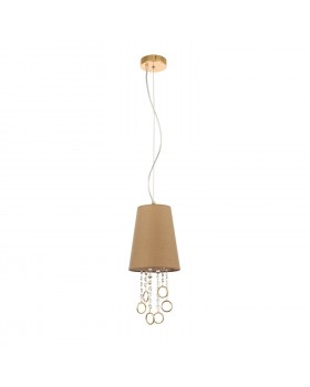 SL1138.203.01 Подвес Французское золото/Бежевый, Прозрачный E14 1*40W MEDDO-foto2