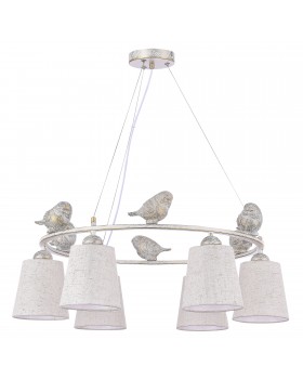 SLE1155-503-06 Светильник подвесной Белый/Серый E27 6*40W LAVINIA-foto2