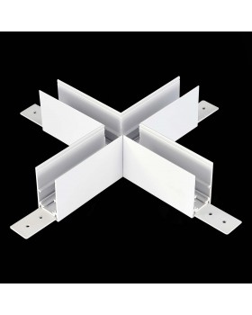 ST007.589.00 Коннектор X-образный для подвесного / накладного магнитного шинопровода ST-Luce Белый SKYLINE 48-foto2