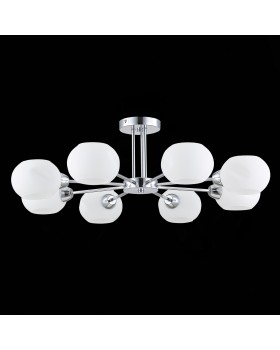 SLE104302-08 Люстра потолочная Хром/Белый E14 8*40W LANTA-foto8
