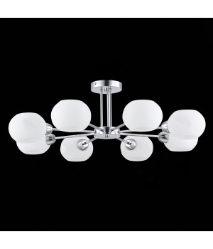 SLE104302-08 Люстра потолочная Хром/Белый E14 8*40W LANTA-foto8