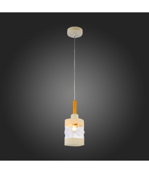 SLE114503-01 Светильник подвесной Белый, Светлое дерево/Белый, Прозрачный E27 1*60W ABIRITTO-foto5
