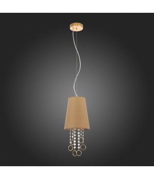 SL1138.203.01 Подвес Французское золото/Бежевый, Прозрачный E14 1*40W MEDDO-foto8