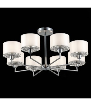 SLE105003-08 Люстра подвесная Хром/Белый E14 8*40W BELGE-foto4