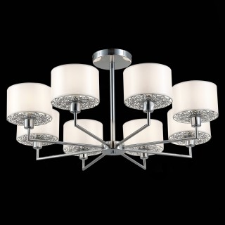 SLE105003-08 Люстра подвесная Хром/Белый E14 8*40W BELGE-foto4