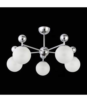 SLE106102-05 Люстра потолочная Хром/Белый E27 5*60W PECHIO-foto5