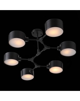 SLE183402-06 Люстра потолочная Черный/Черный E14 6*60W GIMENTO-foto8