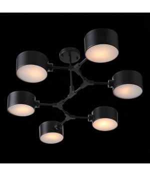 SLE183402-06 Люстра потолочная Черный/Черный E14 6*60W GIMENTO-foto8