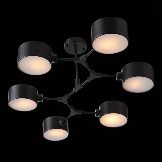 SLE183402-06 Люстра потолочная Черный/Черный E14 6*60W GIMENTO-foto8