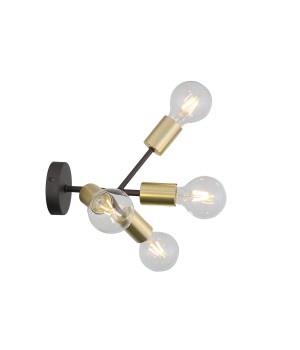 SL437.401.04 Бра ST-Luce Золотистый,Черный E27 4*60W FOGLIONE-foto2