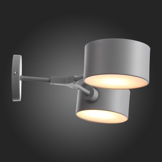 SLE183701-02 Светильник настенный Серый/Серый E14 2*60W GIMENTO-foto8