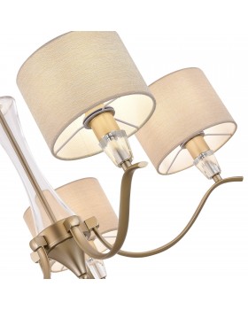 SLE1126-203-05 Светильник подвесной Шампань/Бежевый E14 5*40W CASSIA-foto3