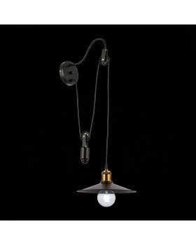 SLE120501-01 Светильник настенный Черный/Черный E27 1*60W ESPERAZZA-foto3