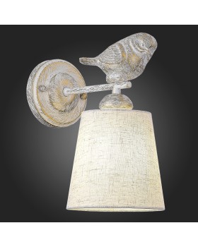 SLE1155-501-01 Светильник настенный Белый/Серый E27 1*40W LAVINIA-foto4