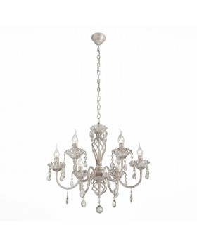 SL139.503.06 Люстра подвесная Слоновая кость, Золото/Прозрачный E14 6*40W SPLENDI-foto2