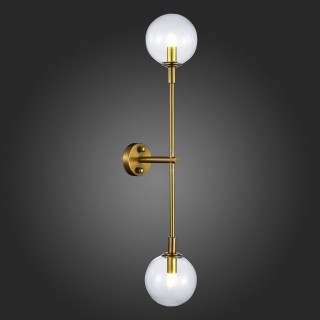 SL1506.201.02 Бра ST-Luce Золотистый/Прозрачный G9 2*5W 4000K CHIETI-foto4