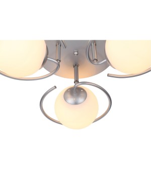 SL418.102.03 Люстра потолочная Серебристый/Белый E27 3*60W GALIO-foto3