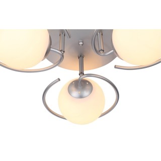 SL418.102.03 Люстра потолочная Серебристый/Белый E27 3*60W GALIO-foto3