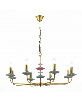 SLE1117-203-08 Люстра подвесная Золотистый E14 8*40W ATTIC-foto4