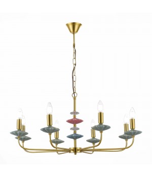 SLE1117-203-08 Люстра подвесная Золотистый E14 8*40W ATTIC-foto4