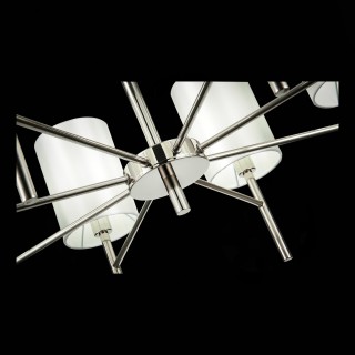 SLE107303-08 Светильник подвесной Никель/Белый E14 8*40W NOIA-foto6