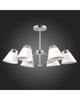 SLE155802-06 Люстра потолочная Хром/Белый E14 6*40W VARIO-foto6