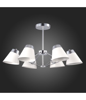 SLE155802-06 Люстра потолочная Хром/Белый E14 6*40W VARIO-foto6