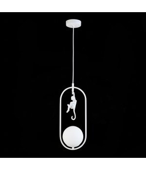SLE115123-01 Светильник подвесной Белый/Белый E27 1*60W TENATO-foto5