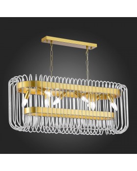 SL1228.203.08 Люстра подвесная ST-Luce Золотистый/Прозрачный E14 8*40W GROSSETO-foto6