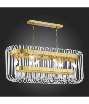 SL1228.203.08 Люстра подвесная ST-Luce Золотистый/Прозрачный E14 8*40W GROSSETO-foto6