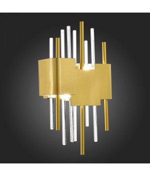 SL1633.201.02 Бра ST-Luce Матовое золото/Матовое золото,Прозрачный E14 2*40W OLVERA-foto4