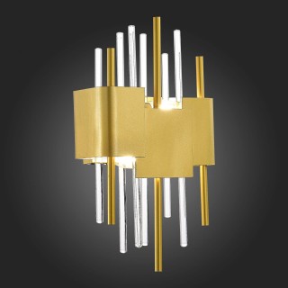 SL1633.201.02 Бра ST-Luce Матовое золото/Матовое золото,Прозрачный E14 2*40W OLVERA-foto4