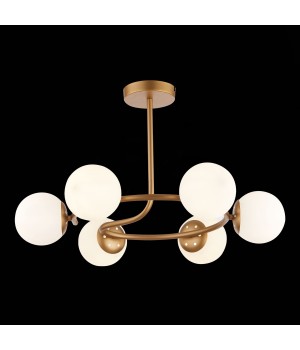 SLE220602-06 Люстра потолочная Золотистый/Белый E14 6*40W CALABRIA-foto4